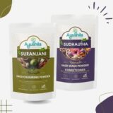 Hair colouring powder + Hair wash & conditioner